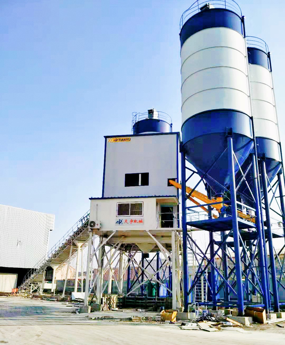 混凝土攪拌站，天宇機(jī)械，180混凝土攪拌站